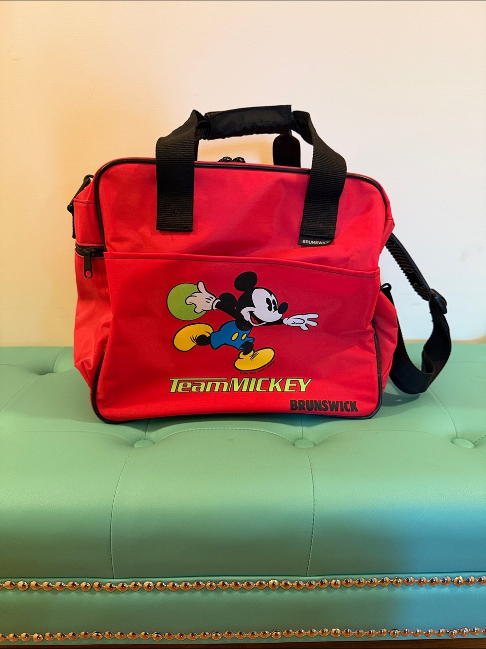 Team Mickey Red Bowling Ball Bag! 🎳